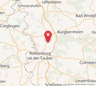 Map of Steinsfeld, Bavaria