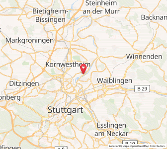 Map of Mühlhausen, Baden-Wurttemberg