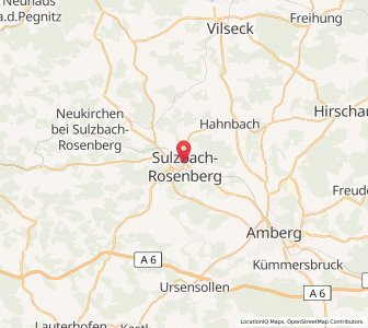 Map of Sulzbach-Rosenberg, Bavaria