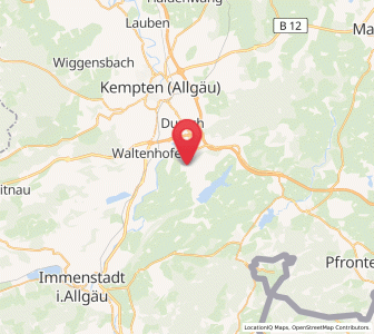 Map of Sulzberg, Bavaria
