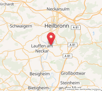 Map of Talheim, Baden-Wurttemberg