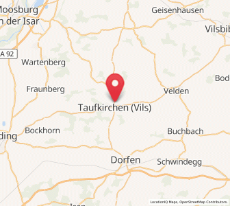 Map of Taufkirchen, Bavaria