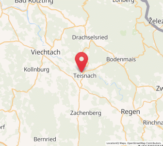 Map of Teisnach, Bavaria