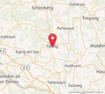 Map of Tittling, Bavaria