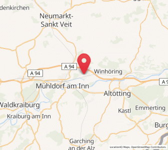 Map of Töging am Inn, Bavaria
