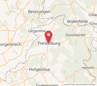 Map of Trendelburg, Hesse