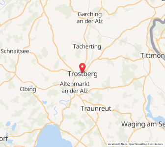 Map of Trostberg an der Alz, Bavaria