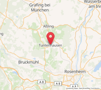 Map of Tuntenhausen, Bavaria