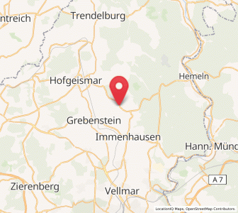 Map of Udenhausen (Grebenstein), Hesse