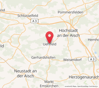 Map of Uehlfeld, Bavaria