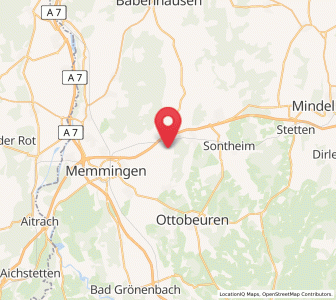 Map of Ungerhausen, Bavaria