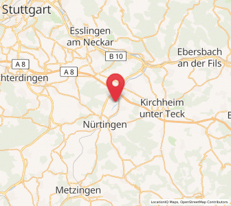 Map of Unterensingen, Baden-Wurttemberg