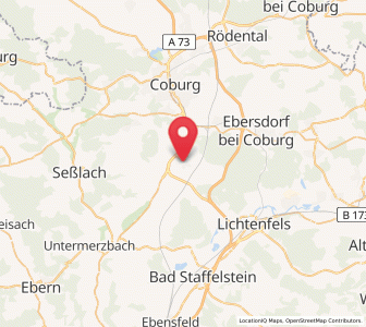 Map of Untersiemau, Bavaria