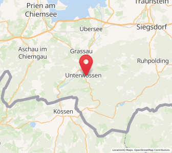 Map of Unterwössen, Bavaria