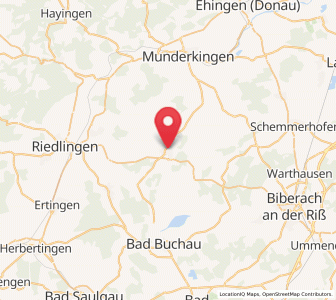 Map of Uttenweiler, Baden-Wurttemberg