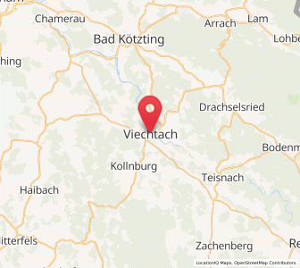 Map of Viechtach, Bavaria