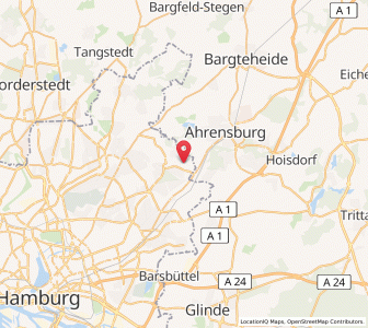 Map of Hamburg-Volksdorf, Hamburg