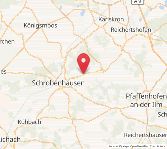 Map of Waidhofen, Bavaria