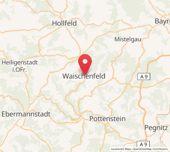 Map of Waischenfeld, Bavaria
