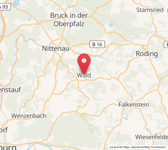 Map of Wald, Bavaria