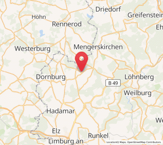 Map of Waldbrunn, Hesse