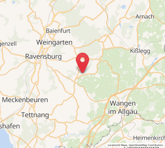 Map of Waldburg, Baden-Wurttemberg