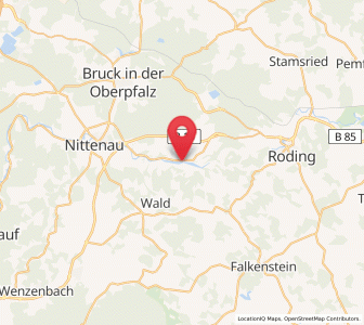 Map of Walderbach, Bavaria