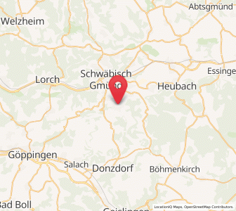 Map of Waldstetten, Baden-Wurttemberg