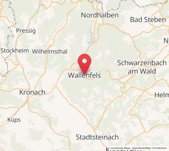 Map of Wallenfels, Bavaria
