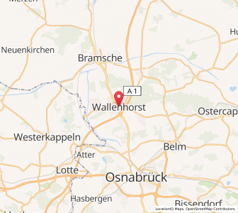 Map of Wallenhorst, Lower Saxony
