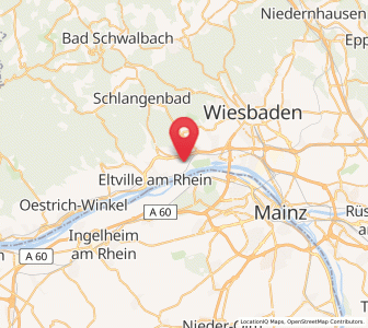 Map of Walluf, Hesse