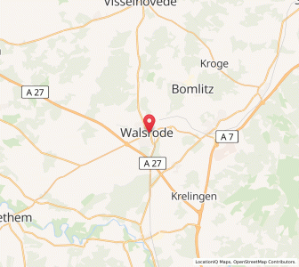Map of Walsrode, Lower Saxony
