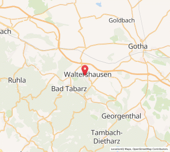 Map of Waltershausen, Thuringia