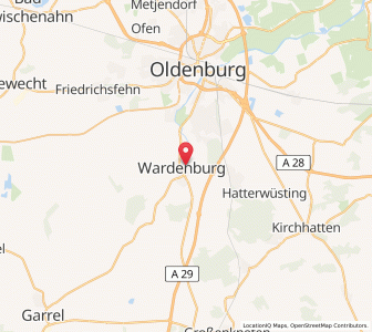 Map of Wardenburg, Lower Saxony