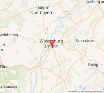 Map of Wasserburg am Inn, Bavaria
