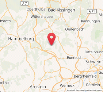 Map of Wasserlosen, Bavaria