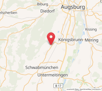 Map of Wehringen, Bavaria