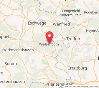 Map of Weißenborn, Hesse