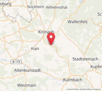 Map of Weißenbrunn, Bavaria