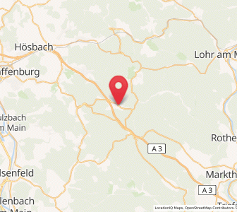 Map of Weibersbrunn, Bavaria