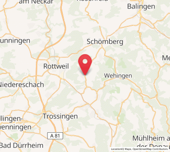 Map of Wellendingen, Baden-Wurttemberg