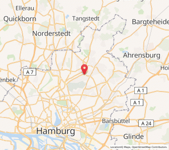 Map of Wellingsbüttel, Hamburg