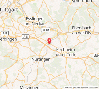 Map of Wendlingen am Neckar, Baden-Wurttemberg