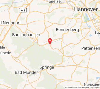 Map of Wennigsen, Lower Saxony