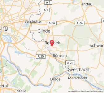 Map of Wentorf, Schleswig-Holstein