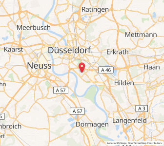 Map of Wersten, North Rhine-Westphalia