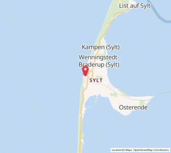 Map of Westerland, Schleswig-Holstein