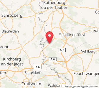 Map of Wettringen, Bavaria