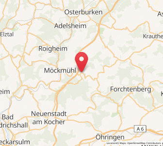 Map of Widdern, Baden-Wurttemberg