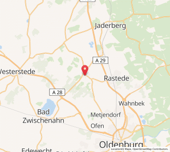 Map of Wiefelstede, Lower Saxony